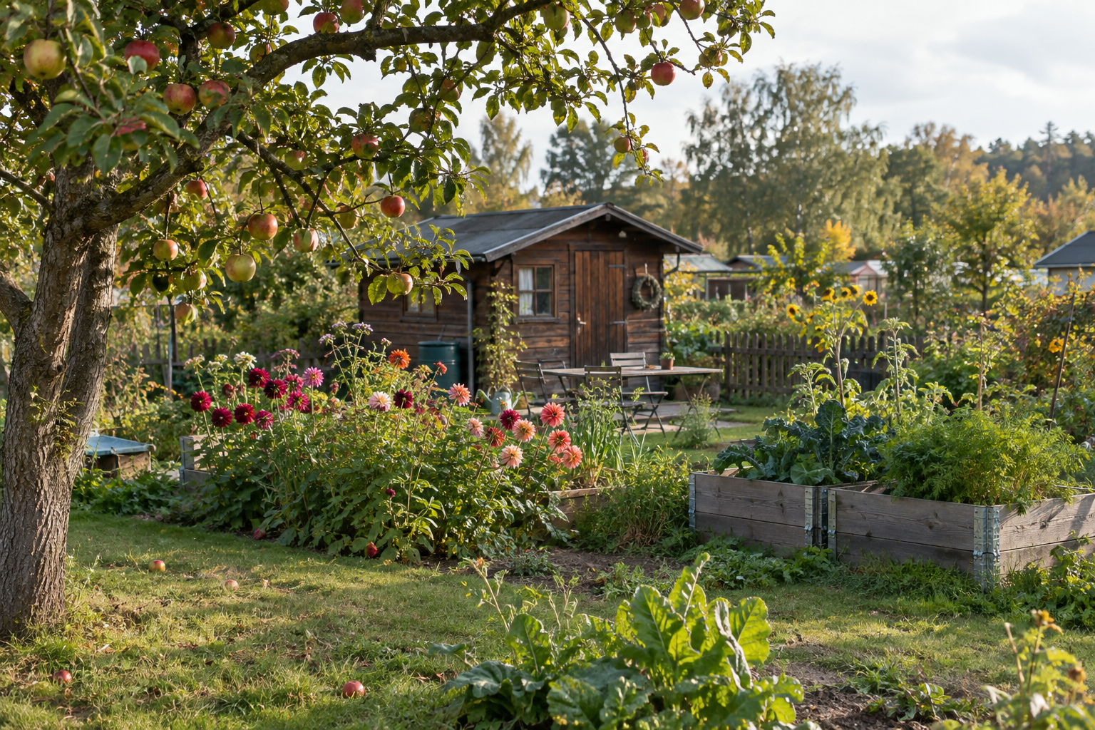 Jetzt bekommt der Garten ruhigere Farben